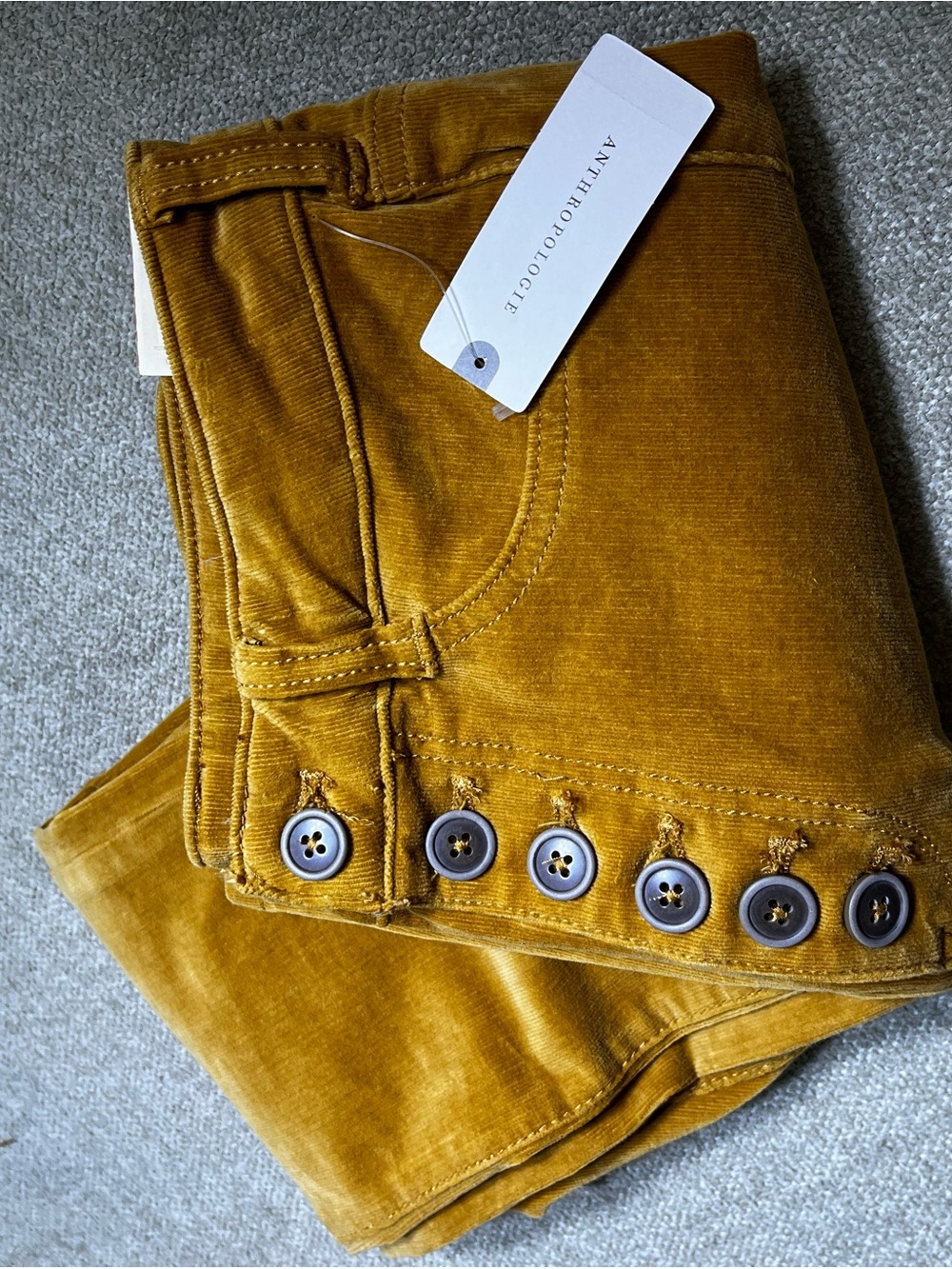 Pilcro Skinny High Rise Corduroy Jeans in Cedar 27 - Picture 13 of 13